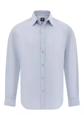 Boggi Milano polo-collar shirt - Blue