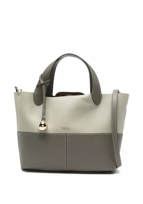Furla Primrose two-tone leather tote bag - Neutrals