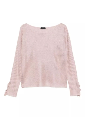 LIU JO ribbed-knit top - Pink