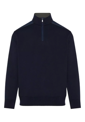 Paul & Shark half-zip panelled sweater - Blue