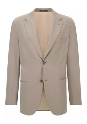 Boggi Milano stretch single-breated blazer - Neutrals