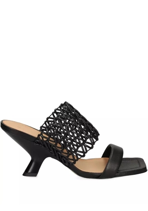 Chantal square-toe sandals - Black