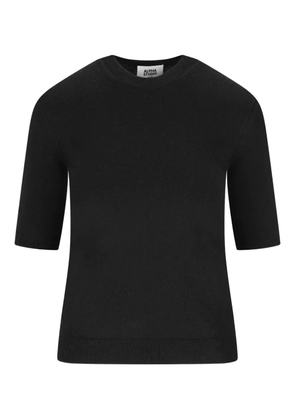 ALPHA STUDIO cashmere short-sleeve sweater - Black