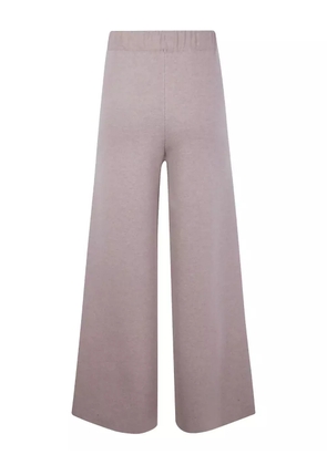 anne claire elasticated-waist wool trousers - Neutrals