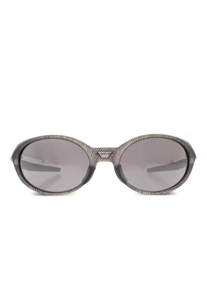Oakley fingerprint oval-frame sunglasses - Grey