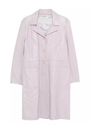 A.N.G.E.L.O. Vintage Cult 1990s leather coat - Purple