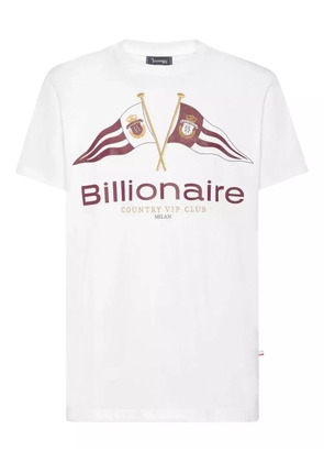 Billionaire Flags round-neck T-shirt - White