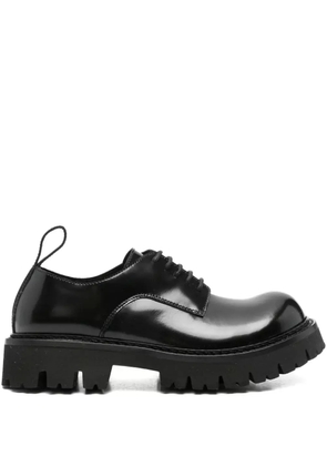 Moschino leather lace-up derby shoes - Black