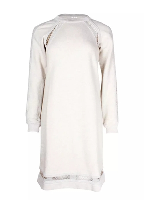 Chloé Vintage cut-out sweatshirt dress - Neutrals