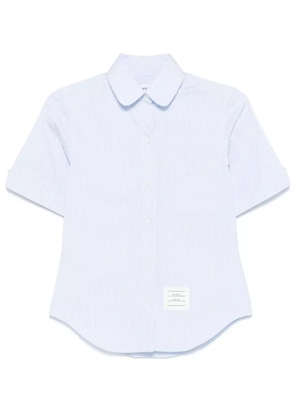 Thom Browne striped poplin shirt - Blue
