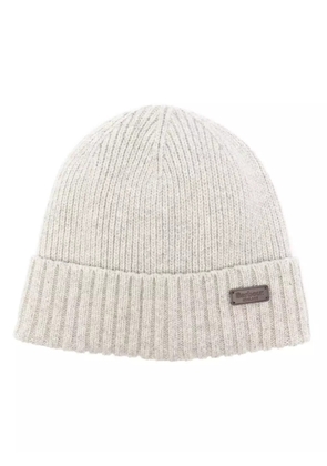 Barbour Carlton ribbed-knit beanie - Grey