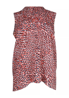 Celine Pre-Owned polka-dot sleeveless top - Red
