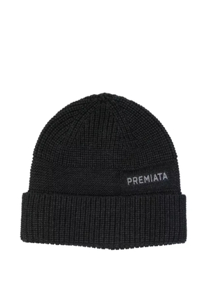 Premiata ribbed-knit beanie - Grey