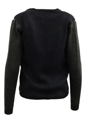 Clover Canyon leaf-embroidered ribbed cardigan - Black