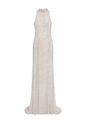 Jenny Packham high-neck embellished maxi dress - SALT