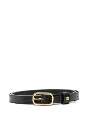AMIRI crocodile-embossed buckle belt - Black