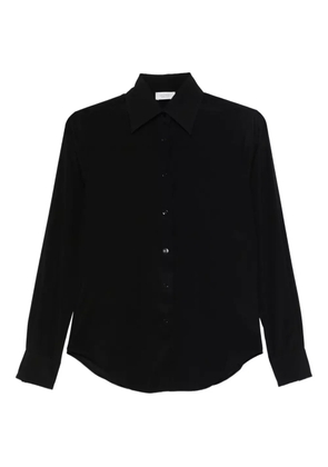 Mazzarelli Gea point-collar long-sleeve shirt - Black