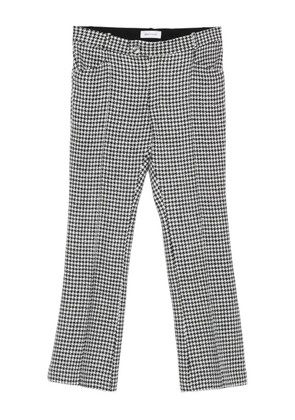 Ernest W. Baker houndstooth wool trousers - Black