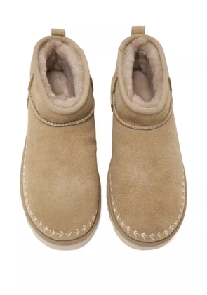 UGG stitched-trim suede boots - Neutrals