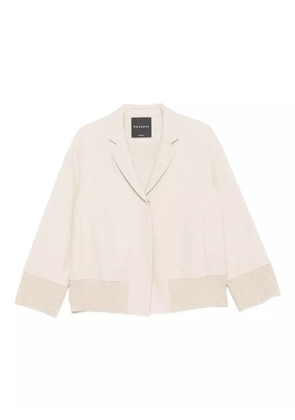 Rosso 35 ribbed-cuff button jacket - Neutrals