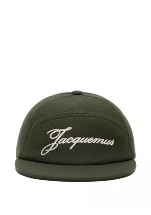 Jacquemus Le Lana embroidered cap - Green