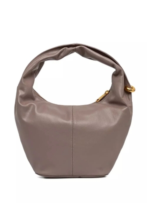 Furla twisted-handle leather tote bag - Brown