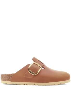 Birkenstock buckle leather clogs - Brown