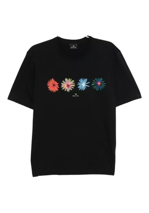 PS Paul Smith flower-print T-shirt - Black