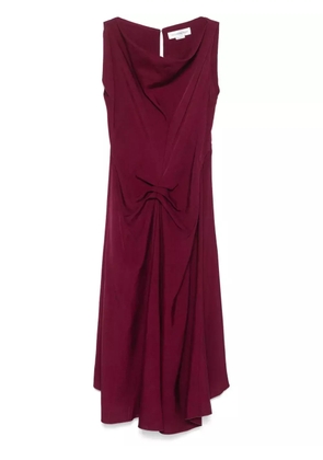 Victoria Beckham pleated midi dress - Purple