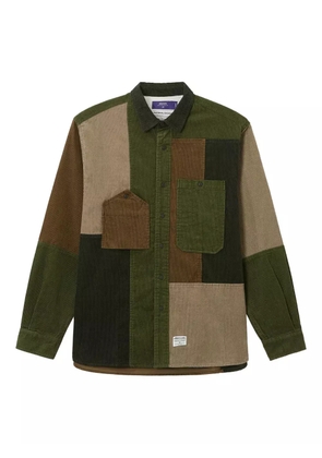 aftermaths patchwork corduroy shirt - Neutrals