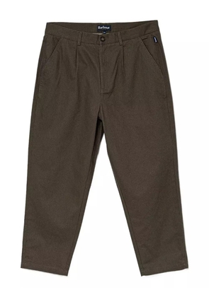 Barbour herringbone cotton trousers - Green