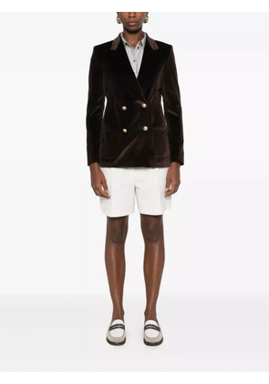 Tagliatore double-breasted long-sleeve blazer - Brown