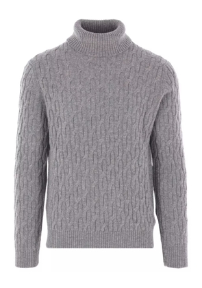 Zanone cable-knit turtleneck sweater - Grey