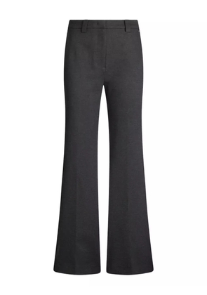 LIU JO logo-plaque trousers - Grey