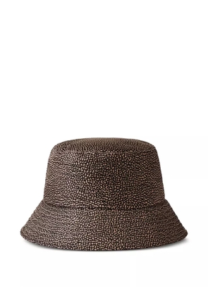 Borbonese speckled bucket hat - Brown