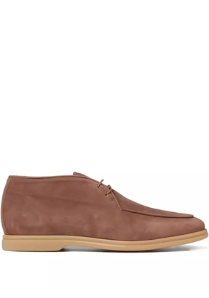 Eleventy suede lace-up boots - Brown