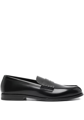 Henderson Baracco penny-strap leather loafers - Black