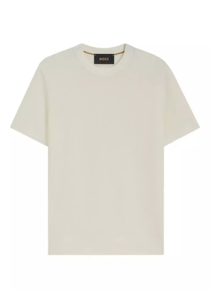 BOSS textured crew-neck t-shirt - White