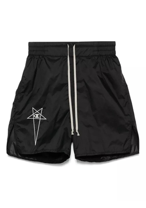 Rick Owens X Champion logo-embroidered bermuda shorts - Black