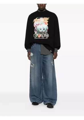 Martine Rose crew-neck graphic-print t-shirt - Black