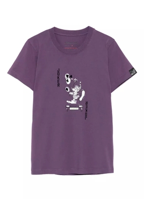Martine Rose graphic-print cotton t-shirt - Purple