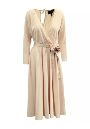 Marc Jacobs Vintage wrap rose-detail midi dress - Pink