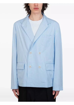 sacai pinstripe double-breasted blazer - Blue