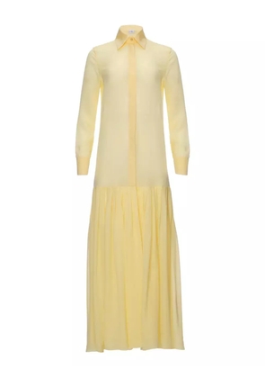 IL VOLO NOA pleated shirt dress - Yellow