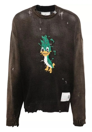 Maison MIHARA YASUHIRO distressed sweater - Brown