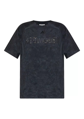 adidas rhinestone-embellishment cotton T-shirt - Black