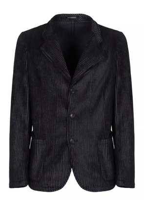 Emporio Armani corduroy three-button blazer - Black