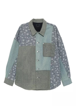 FIVE CM patched denim jacket - Blue