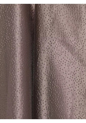 Talbot Runhof one-shoulder textured dress - Brown