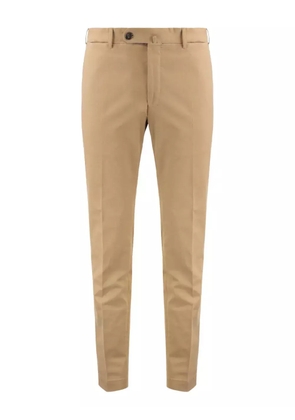 slowear buttoned-welt-pocket chino trousers - Neutrals